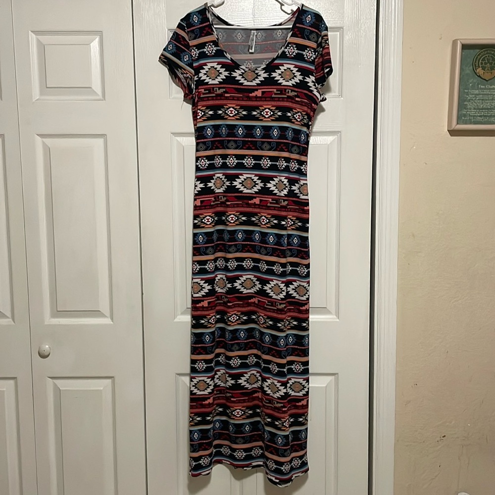 Short Sleeve Maxi Dress